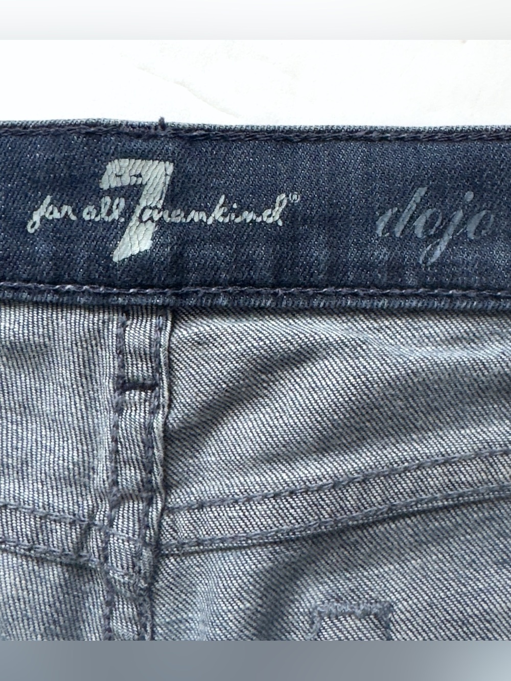 7 For All Mankind Dojo Jeans Womens 28 Flare Wide Leg Boho Medium Wash Denim - Picture 6 of 13